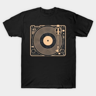 45 Record Adapter (Distressed) T-Shirt